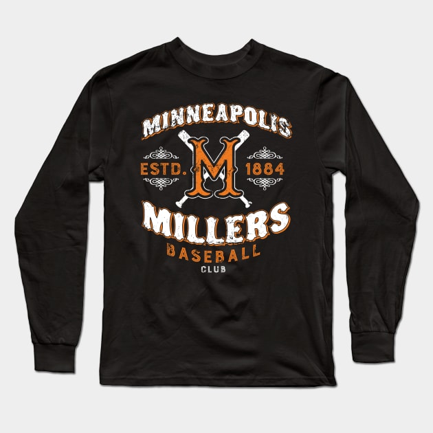 Minneapolis Millers Long Sleeve T-Shirt by MindsparkCreative